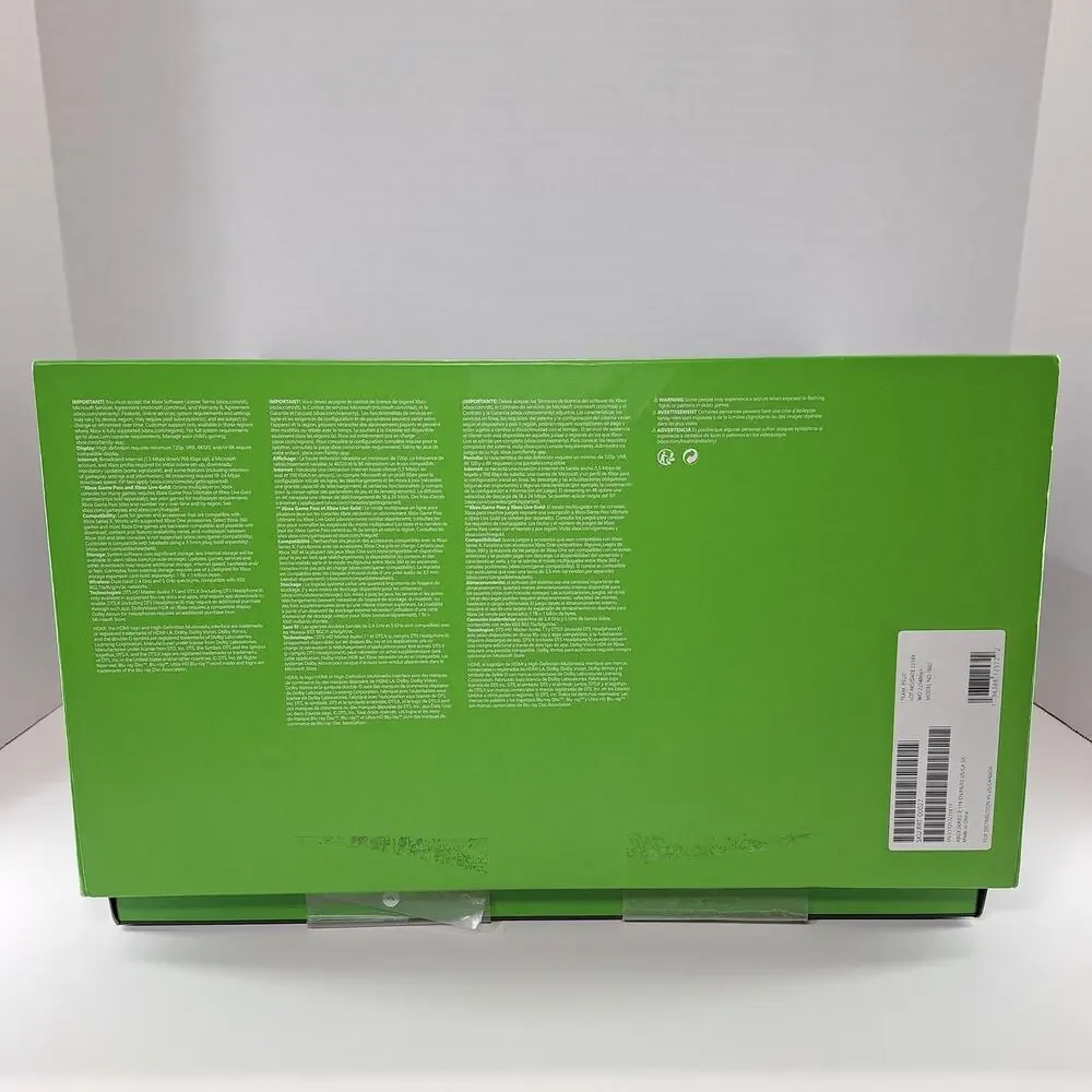Microsoft Xbox Series X Black 1TB Model 1882 Empty Box & Packaging - No Console